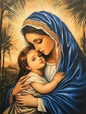 Norimpex Diamantová mozaika - Panna Maria s dítětem