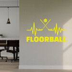 Samolepka Floorball Barva: béžová, Velikost: 80 x 46 cm