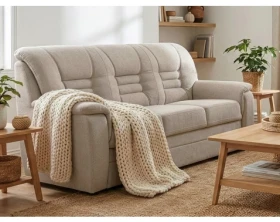 Trojsedák Merlin, béžová látka, s rozkladem