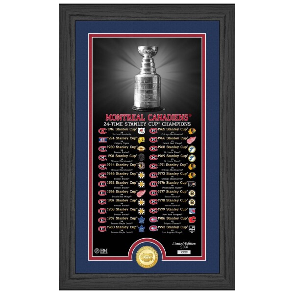 Obraz Montreal Canadiens NHL Stanley Cup Legacy Bronze Coin