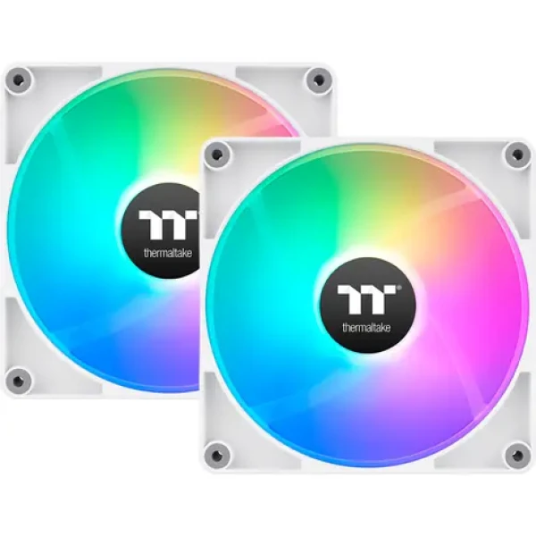 Thermaltake CT120 Reverse ARGB Sync PC Cooling Fan bílá / Hydraulic Bearing / 120mm / 31.2dB @ 2000rpm / 4 pin / 2ks (CL-F175-PL12SW-A)