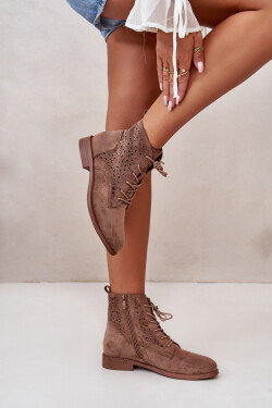 Dámské Boty Se Vzorem Hnědé S.Barski HY66-136 37