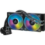 ARCTIC Liquid Freezer II 280 A-RGB černá / 2x 140 mm / Fluid Dynamic Bearing / 0.3 Sone / 200 - 1900 RPM / Intel + AMD (ACFRE00106A)