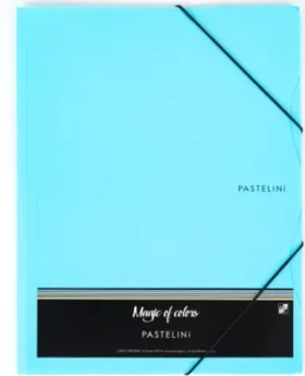 KARTON P+P Pastelini modrá / Desky s gumičkou / A4 / 3 klopy (2-660)