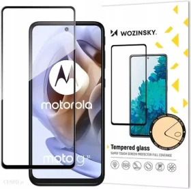 Wozinsky Full Glue pro Motorola Moto G51 černý rámeček / Ochranné sklo / celoplošné lepení přes displej