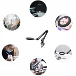 MollyLux Izoxis 23893 Multifunkční lampa a lupa 32 LED, USB černá