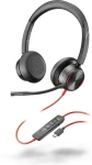 HP Blackwire 8225 černá / Náhlavní souprava / mikrofon / dvě sluchátka / USB-C/A (772K4AA)