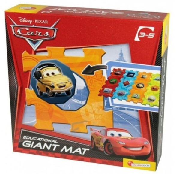 Puzzle 2 v 1 Cars 12 velkých dílků