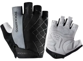 Rockbros S109 Cyklistické rukavice šedá / velikost M