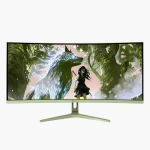 34" Arozzi Nova 34T2K165 zelená / Monitor / VA / UWQHD 3440x1440 / 21:9 / 165Hz / 1ms / 2x HDMI + 2x DP / VESA (AZ-NO-34T2K165-FST)