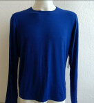 Pánské tričko s dlouhým rukávem 714753030001 modré - Ralph Lauren L