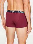 Pánské boxerky 3PACK 111357 3F715 13911 bílo-vínové-tm.modré - Emporio Armani M