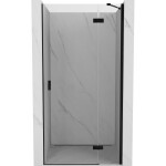 MEXEN/S - Mist-H sprchové dveře křídlové pravé 70, transparent, černá 8A5-070-000-70-00-P