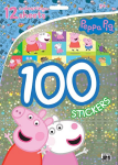 Prasátko Peppa - 100 samolepek s omalovánkovými listy