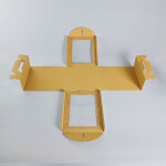 Cake star dortová krabice CINDY pevná bílá dvě okna 25x25x30cm