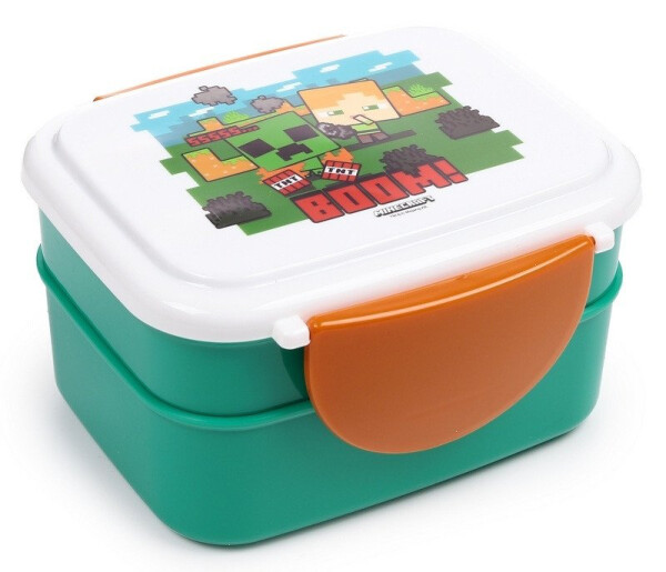 Svačinový box s příborem Minecraft SSS-BOOM