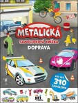 Metalická samolepková knížka Doprava