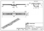 I-Drain - Linear 54 ABS sprchový žlab s hydroizolací, délka 90 cm IDABS4M09001X1