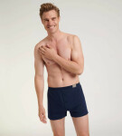 Pánské trenýrky GO Natural Boxer Short - Sloggi tm.modrá (6013) 000M