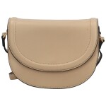 Módní dámská koženková crossbody kabelka Caila, béžová