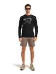 Pánské merino triko s dlouhým rukávem ICEBREAKER Mens 150 Tech Lite LS Tee Peak Bal, Black velikost: M