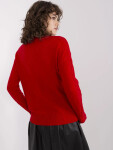Dámský svetr AT SW 2340.22 Červená - FPrice červená one size