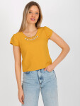 Dámská halenka LK BZ 505783.50P tmavě žlutá - FPrice 36