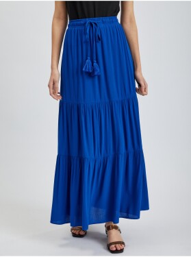 Orsay Modrá dámská maxi sukně Dámské