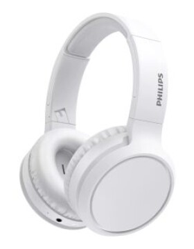 Philips TAH5205 bílá / Bezdrátová sluchátka s mikrofonem / 29 hodin / Bluetooth 5.0 (TAH5205WT)