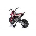 Mamido Dětská elektrická motorka Cross Pantone 361C červená