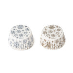 Košíčky na muffiny zlaté a stříbrné hvězdy 36 ks 50 mm x 32 mm Košíčky na muffiny zlaté a stříbrné hvězdy 36 ks 50 mm x 32 mm