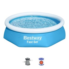 Bestway Nafukovací bazén Fast Set -2.44m x 61cm / kartušová filtrace (102457450)