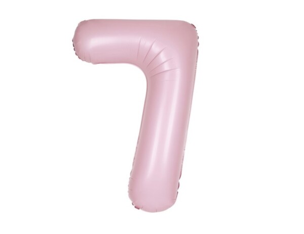 Balónek narozeniny číslo 7 světle růžové 86 cm Balónek narozeniny číslo 7 světle růžové 86 cm