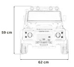 Mamido Dětské elektrické autíčko Land Rover Defender 110 SVX Concept černé