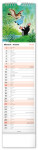 Nástěnný kalendář vázankový/kravata 2026 NOTIQUE - Krteček - Krtko, 12 x 48 cm