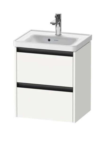 DURAVIT - Ketho.2 Umyvadlová skříňka 55x48x38 cm, 2 zásuvky, matná bílá K25280018180000