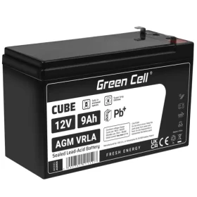 Green Cell VRLA AGM 12V | 2.1A / zabezpečovací | solární | protipožární systémy | 9Ah (AGM06)