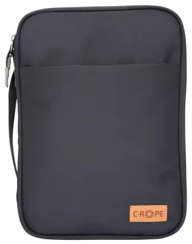 C-ROPE Organizér kabelů a elektroniky L černá / Organizér / voděodolný / kapsa na tablet do 11 palců / 22×30×7,5 cm (CRP-EOR-L-BLK)