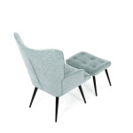 Relaxační křeslo, modrá, sametová látka, AK-303 BLUE2