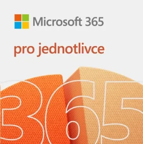 Microsoft 365 pro jednotlivce SK / Předplatné / 12 měsíců / 1 osoba, max. 5 zařízení / 1TB OneDrive (EP2-32462)