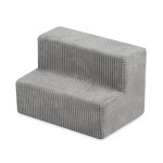 PLUSH NEST PLUSH NEST Hrací hrad s bazénem a 150 míčky, Prémiový šedý Manšestr