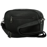 Trendy dámská koženková crossbody kabelka Karlita, černá