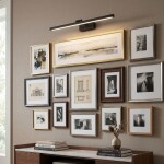 Koupelnové nástěnné LED svítidlo APP1868-1W 80 cm Black OSW-66024