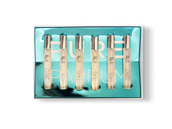 Pure - Dárkový set pánských vůní 1 Zaměňováno s: Dior Sauvage, ikonická citrusově-mořská vůně, Paco Rabanne 1 Million, Hugo Boss Bottled, Paco…