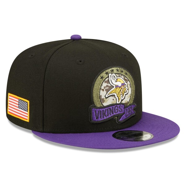 New Era Pánská kšiltovka Minnesota Vikings NFL 2022 On-Field Salute to Service 9FIFTY Snapback Velikost: S/M