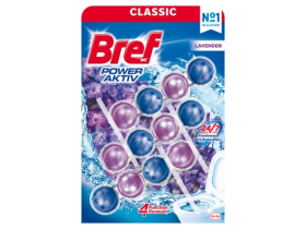 Bref Power Aktiv Lavender Tuhý WC blok 3 x 50 g
