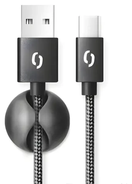 Aligator PREMIUM černá / Datový kabel / USB-C / 2A / 2m (DATKP26)