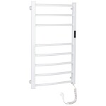CERANO Elektrický sušák ručníků Luca, s displejem - 128 W - bílá lesklá - 860x550 mm