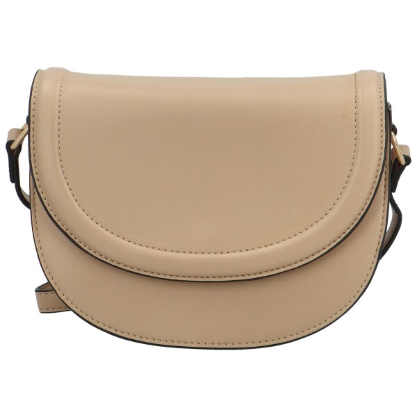 Módní dámská koženková crossbody kabelka Caila, béžová