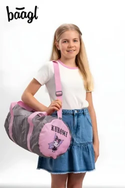 BAAGL Hoop Kuromi Grey / Skládací sportovní taška / 22 l / 170 g / voděodolná / GRS